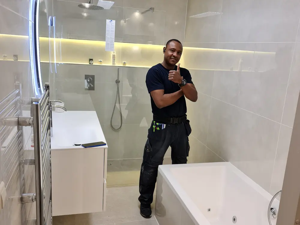 Badkamer voor de renovatie